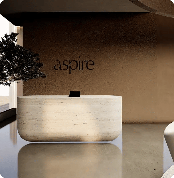 Aspire Clinic aesthetic treatment room, 27 Mortimer Street, Fitzrovia London W1