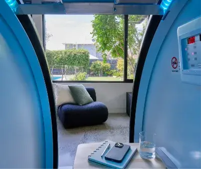 HBOT pod window view - gallery side 2